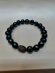 Green Pearl Bracelet — Sands Swim bracelet